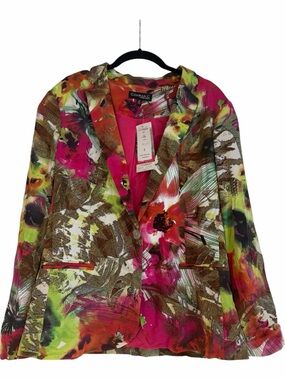 Conrad C Collection Bright Floral Blazer Size 12